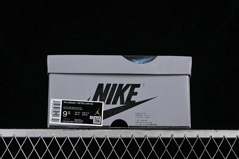 All categories Air Jordan Jordan series basketball shoes Air Jordan 1 Low Z version Air Jordan 1 Low AJ1 Joe 1 gray silver low-top cultural casual sneakers CZ0790-002